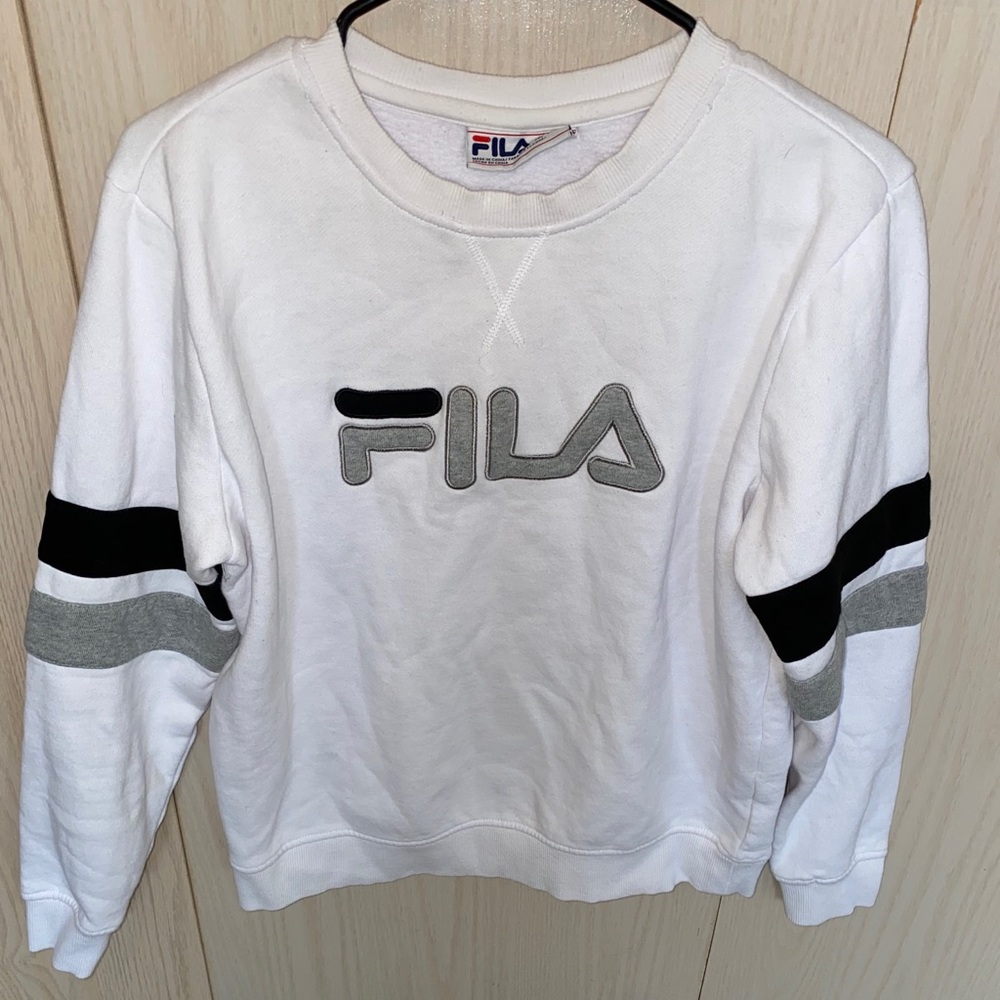 White crew neck